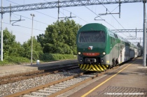 Un treno ad alta frequentazione Trenord