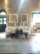 Giorgio Piccaia nella club house del Golf Varese
